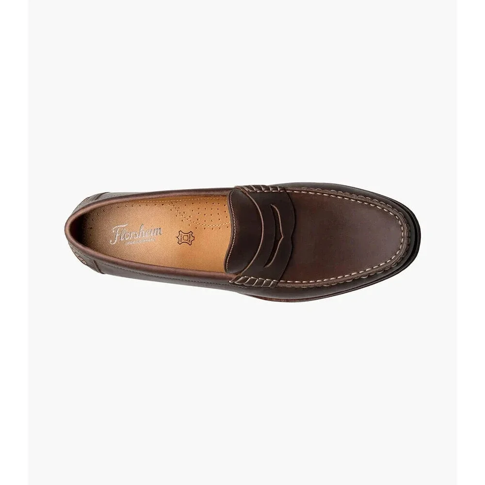Florsheim Berkley Flex 12195-215 Men's US 11.5 Brown Penny Loafer Shoes ZAP401